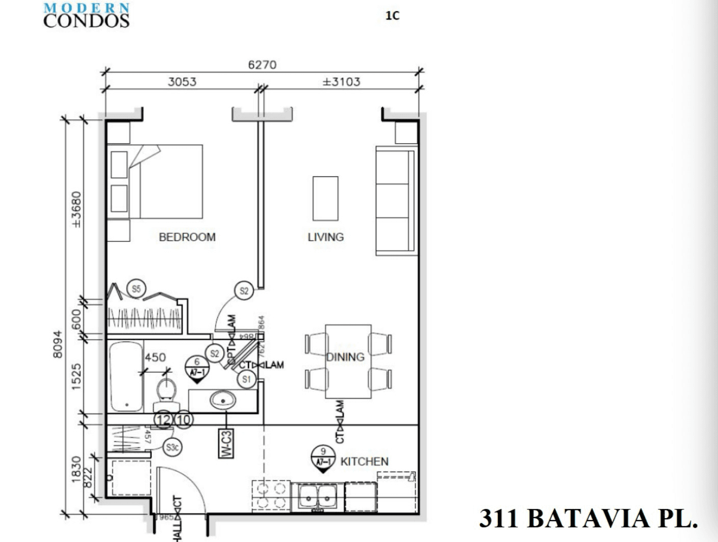 Rental Building - 311 Batavia Pl - Suite 1C